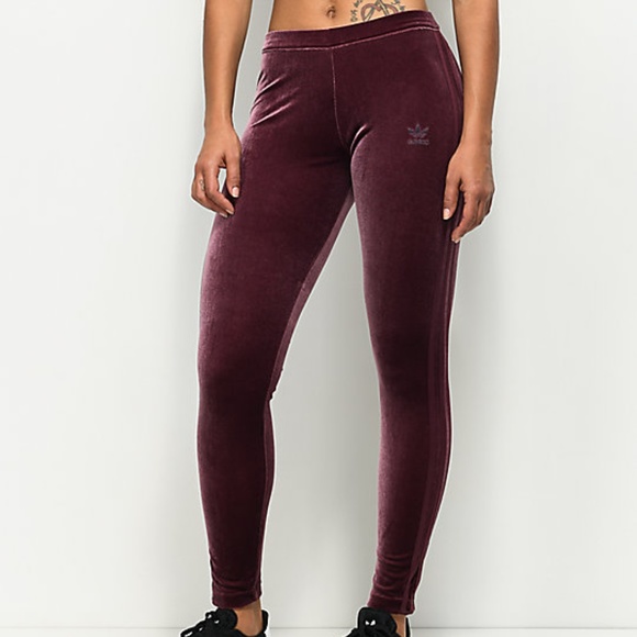 adidas velour leggings womens